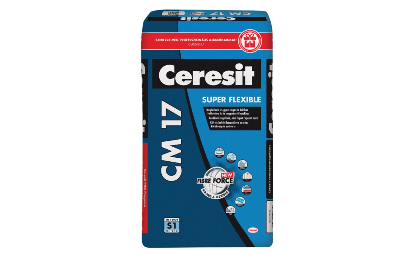 Ceresit CM17 flexibilis csempe és járólap ragasztó, 25 kg.
