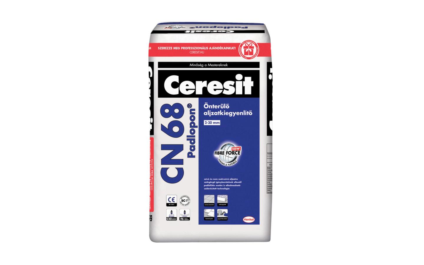Ceresit CN68 padlopon beltéri aljzatkiegyenlítő, 25 kg