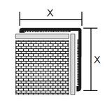 Kép 2/2 - Profilplast alumínium sarokvédő és díszítóprofil 12 x 12 mm / 2.5 m eloxált oliva