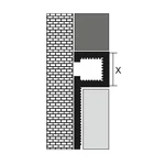 Kép 2/2 - Profilplast alumínium díszítő élvédő 10 x 10 mm / 2.5 m eloxált ezüst