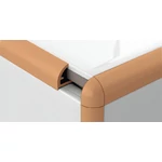 Kép 1/2 - Profilplast PVC élvédő, íves, 10 mm / 2.78m mogyoró