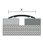 Kép 2/2 - Profilplast öntapadós összekötő profil 32 mm / 2,7 m eloxált ezüst