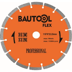 Bautool hobbi gyémánt vágótárcsa, szegmentált, 115 mm