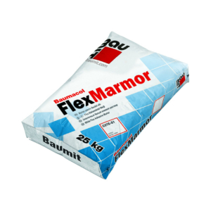 Baumit Flexmarmor 25 kilogrammos, fehér színű, fagyálló, flexibilis csemperagasztó