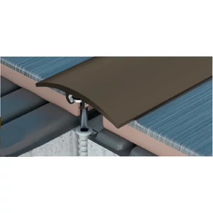 Profilplast rejtett rögzítésű összekötő profil 40 mm / 2.7m eloxált bronz