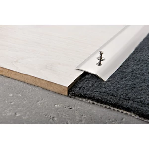 Progress Prolevall 305, 3-7 mm magasságú szintváltó profil, 2,7 m, polírozott acél Progress Prolevall 305, 3-7 mm magasságú szintváltó profil, 2,7 m, polírozott acél