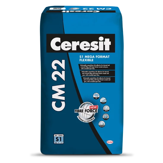 Henkel Ceresit CM 22 S1 mega format flexibilis csemperagasztó, 20 kg