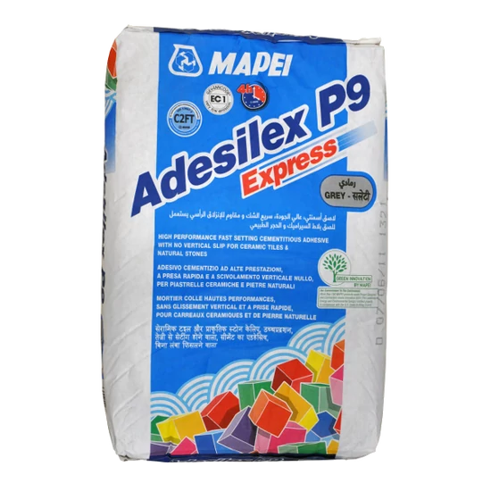 Mapei Adesilex P9 Express gyorskötésű flexibilis csemperagasztó 25 kg