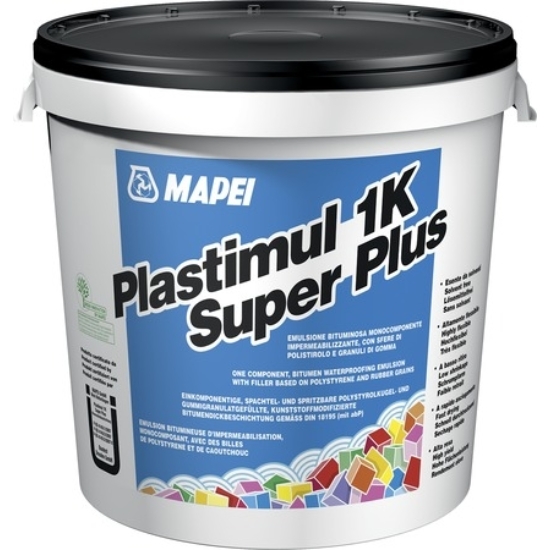 Mapei Plastimul Super Plus 1K, bitumenes szigetelő anyag, 19,5 kg