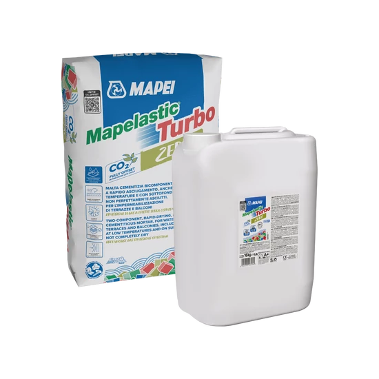 Mapei Mapelastic Turbo Zero 2 komponensű vízszigetelés, 20+16 kg