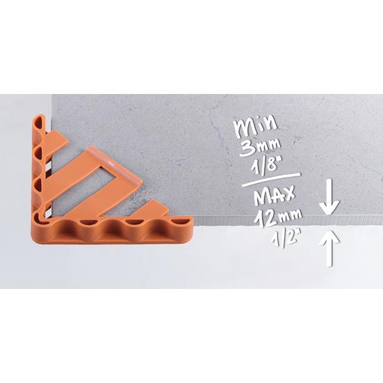 Raimondi sarokvédő lapok élére (0-12 mm-es vastagságig)