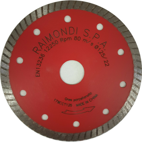 Raimondi gyémánttárcsa, 125 mm, Turbo 179CCT125