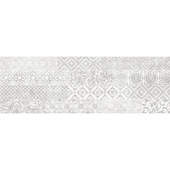 Zalakerámia Cementi falburkoló lap, 60 x 20 x 0,9 cm, szürke-fehér, dekor, ZBD 62039