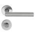 Lartech Thema-Pro kilincs, inox, körrozettás, WC zárral